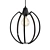 Rustic Industrial Pendant Light 3D model small image 1