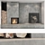 Fireplace Wall Decor Set 3D model small image 4