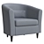 Tullsta Ikea: Stylish Grey Armchair 3D model small image 1