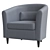Tullsta Ikea: Stylish Grey Armchair 3D model small image 3