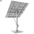 Solar Power Station: 6 Panel Setup 3D model small image 4