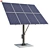 Solar Panel Tower, 8 Panels 3D model small image 1