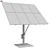 Solar Panel Tower, 8 Panels 3D model small image 3