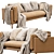 Swoon Munich 3-Seater Sofa 3D model small image 3