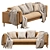 Swoon Munich 3-Seater Sofa 3D model small image 5