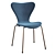 Modern Pink, Blue & Grey Fritz Hansen Series 7 Chair 3D model small image 8