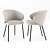 Modern Connubia STULLE Table with TUKA Dining Chair 3D model small image 3