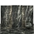 Elegant Black Mirror Marble Slabs 3D model small image 2