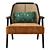 Exotic Sophistication: Roche Bobois Weg Armchair 3D model small image 2