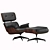 Retro Chic Lounge Chair 3D model small image 1
