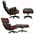 Retro Chic Lounge Chair 3D model small image 2