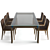 Sophisticated B&B Italia Dining Set 3D model small image 2