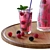 Refreshing Berry Lemonade with Mint 3D model small image 2