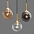 Elegant Ball Chandelier - 15cm Diameter 3D model small image 1