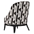 Opera SALLY Armchair: Stylish and Ergonomic 3D model small image 4