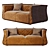 Stylish Cally Sofa: Comfortable and Luxurious 3D model small image 1