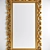 Baroque-style Carved Mirror 3D model small image 1