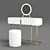 Elegant Vanity Set: Grooved Chic 3D model small image 2