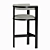 Darla Brass Bar Stool: Elegant Design, Superior Quality 3D model small image 2