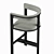 Darla Brass Bar Stool: Elegant Design, Superior Quality 3D model small image 4