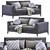 Modern Copenhaga Sofa: Sleek Design and Comfort 3D model small image 1