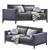 Modern Copenhaga Sofa: Sleek Design and Comfort 3D model small image 3