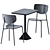 Elegant Dining Set: TNP Table & Caristo Chair 3D model small image 1