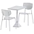 Elegant Dining Set: TNP Table & Caristo Chair 3D model small image 3