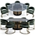 Luxury Visionnaire Dining Set 3D model small image 1