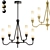 Elegant Winfield 6-Light Chandelier 3D model small image 1