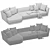 Luxurious Verzelloni Lyndon Chaise Lounge 3D model small image 4