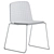 Rama Sled Base Chair: Sleek and Stylish 3D model small image 3