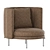 Modern Minotti TORII Armchair 3D model small image 4