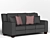 Title: Classic 3-Pillow Fabric Sofa | Corona 3D model small image 2