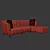 Modern 3-Seater Sofa 3D model small image 3