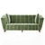 Kaj 3 Seater Sofa: Stylish and Spacious 3D model small image 2