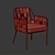 Contemporary OBI Varaschin Armchair 3D model small image 4