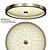 Stylish Petals Ceiling Light 3D model small image 1