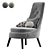 FIONA Armchair: Exquisite Design by Hamilton Conte 3D model small image 1