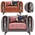 Etro Home Interiors Corinto Armchair 3D model small image 2