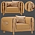 Etro Home Interiors Corinto Armchair 3D model small image 7