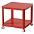 Modern portable side table in multiple colors 3D model small image 1