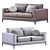 Copenhaga Leather Sofa: Elegant and Luxurious 3D model small image 5