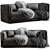 Sonrad Luxury Sofa by Fendi 3D model small image 1