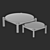 Marble Ceramic Coffee Tables: Luxury Elegance 3D model small image 4