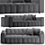 Cinno Cillini Loft Sofa: Modern Elegance for Your Space 3D model small image 6