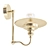 Elegant Brass Gooseneck Wall Light 3D model small image 1