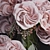 Premium Ohara Garden Rose Bouquet with Decor Glass Vase 3D model small image 6
