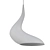 Sleek Minimalist Dollop Lamp 3D model small image 2