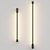 Sleek Metal LED Wall Lamp 3D model small image 2